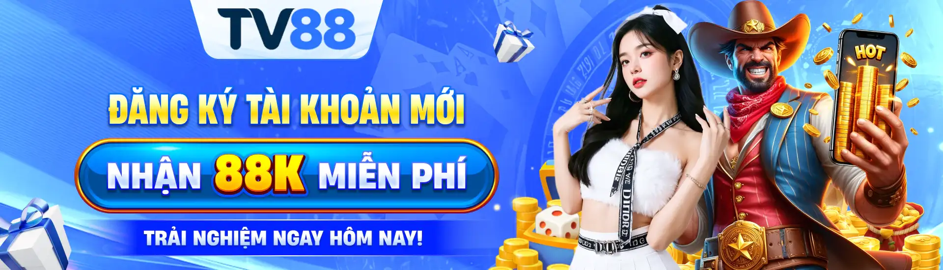 TV88 đăng ký tài khoản mới nhận 88K miễn phí